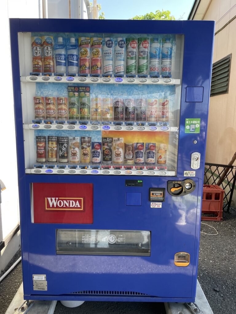 自販機のラインナップ